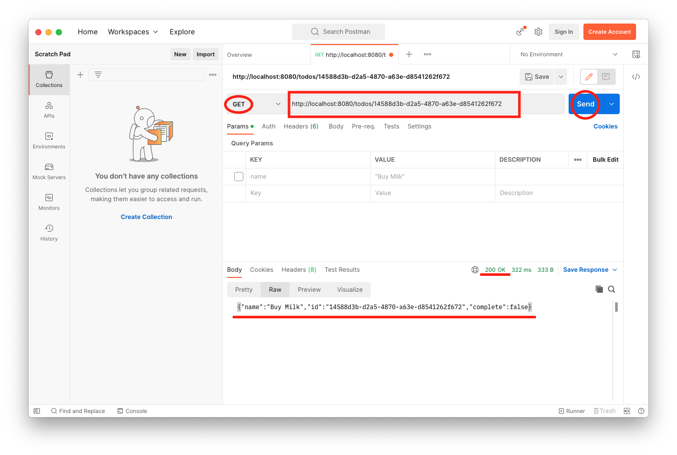 Postman HTTP GET request